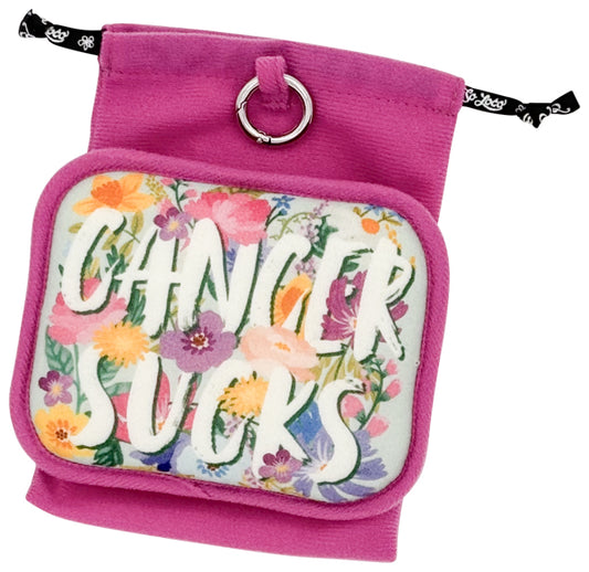 Cancer Sucks Scream Pouf – emotional support scream pouf by Get So Loco