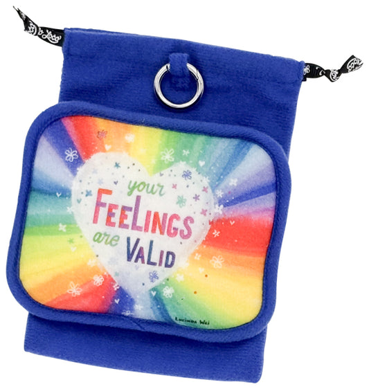 Feelings Are Valid Scream Pouf – emotional release scream pouf by Get So Loco