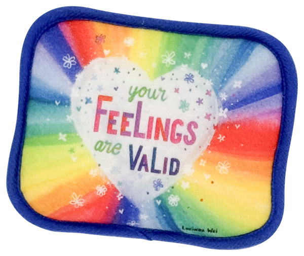 Feelings Are Valid Scream Pouf